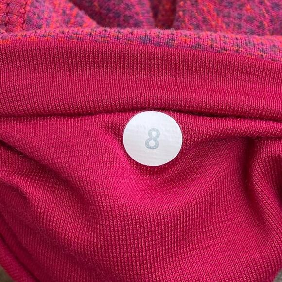 Lululemon Wunder Under Crop Diamond 8 bumble berry space dye sz 8 - Picture 8 of 8